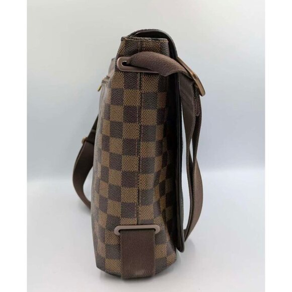Pre-Owned Louis Vuitton Damier Ebene MM Brooklyn Messenger Bag Brown - Picture 3 of 16